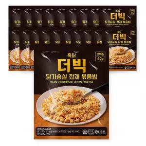 흑닭 더빅 닭가슴살 잡채 볶음밥 350g 20팩
