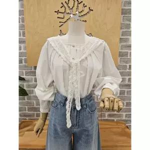 [레코브](의정부점)숄더 스카프 블라우스 (LC31F3BL505X)