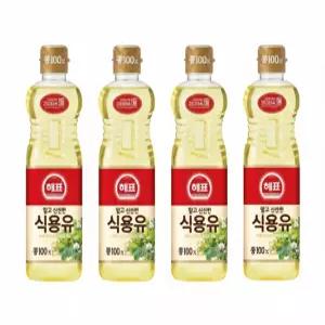해표 식용유900ml 4개