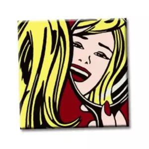 명화 그리기 페인팅 팝아트 거울 보는 소녀 25x25