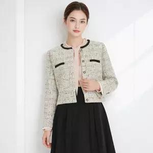 (택가 89000원)[티뷰] 라운드바이어스트위드자켓_V6A-CJK003