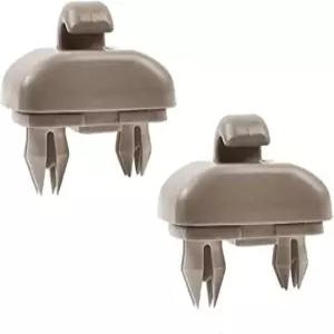 페모리 2PCS 아우디 이너 선바이저 클립 업그레이드된 자동차 실내 자외선 차단제 홀더 후크 - Q5 Q3 A1 A3