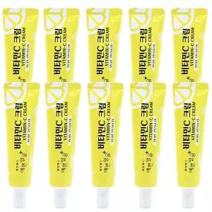 예쁜얼굴 비타민C 크림 25g 피부 광채 미백 기능성 크림 10개