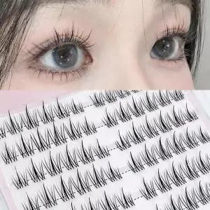 KC인증 접착제 필요없는 인조속눈썹 120개 셀프 부착테이프 반복재사용가능 아이래쉬 연장