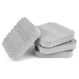 4P 사각 진동방지패드 그레이/밀림/진동/소음/충격흡수/세탁기발/소음방지/냉장고/바닥보호/방지패드/소음