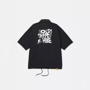 [코오롱스포츠](강남점) 남녀공용 하이킹 반팔 셔츠 페이퍼프레스 JWSCM25801BLK