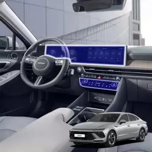 Brov 현대 쏘나타 DN8 디엣지 차량용 내비게이션 논글레어 지문방지 보호필름 무광 눈부심차