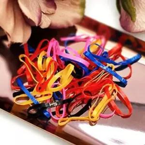 [셀러허브]대용량 머리고무줄 칼라 옛날 머리끈 50개세트 (S21502584)