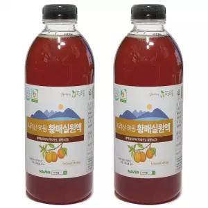 해밀농원 황매실청 매실원액 1000ml 2개