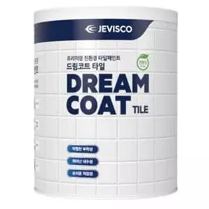 타일용페인트 제비스코 드림코트 화이트0.9L 타일페인트 수성페인트