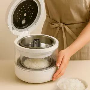 [KC-RT] 저당밥 내열유리 밥솥 멀티쿠커 6인용 전기밥솥