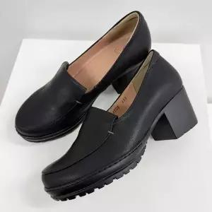 [하프클럽/카멜브라운]지쎄수제화 고트가죽 세이 데일리 로퍼 힐