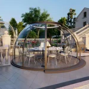 돔하우스 투명 쉘터 야외 조립식 유리집 썬룸 기본형 텐트 돔