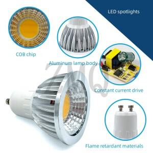 5개 LED 스포트라이트 전구 GU10 GU5.3 E27 E14 MR16 12V 110V 220V AC 9W 12W 15W COB 램프 조명