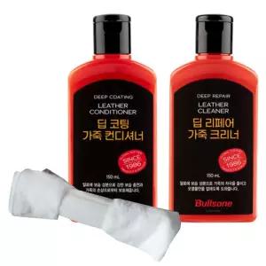 불스원 풀케어 천연가죽 클리너 컨디셔너 2종세트 가죽세정제