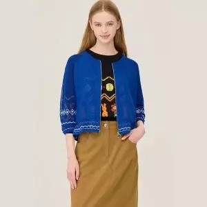 [베네통](대구신세계)야자수 라인 메쉬 가디건 (BAKC01541)