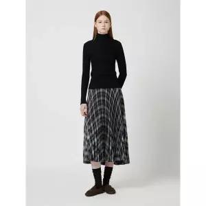 [CC콜렉트](대전신세계)체크 언발란스 플리츠 스커트_C254MSD041