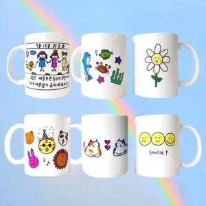 [텐바이텐]노오븐 노베이크 물전사 타투 나만의 머그컵 만들기 DIY키트