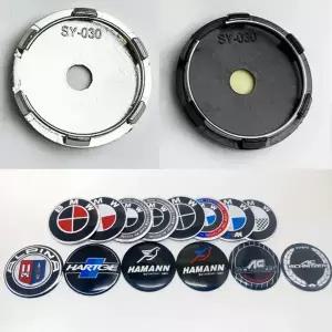 자동차휠캡 4개입-60mm 허브 센터 커버는 BMW 호환 E46 E39 E60 E90 E53 E36 E30 E87 F10 F30 X1 X3 X5 X6