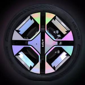 기아 EV3 GT라인 19인치 휠 스티커 홀로그램 카본 랩핑 튜닝 용품