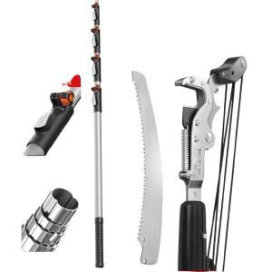 초경량 길이 조절 신축 장대 고지톱 높은 곳 나뭇가지 치기 고공 전지 가위 톱날 절단기 과수원 원예 조경 정원 관리 벌목 다용도 농기구