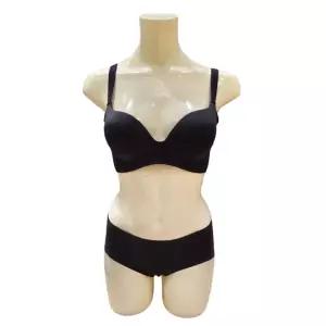 [트라이엄프](대전신세계)블랙 볼륨 퍼펙트 몰드 노와이어 브라 노라인팬티 여성 속옷세트(TEWBR585 TEW...