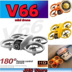 JHD 2025 새로운 V66 미니 드론 8K 직업 광각 카메라 WiFi FPV RC Dron 높이 헬리콥터 Foldable 어린이 장