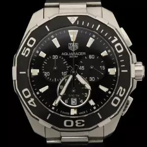 태그호이어 CAY111A.BA0927 43MM 스틸 쿼츠 크로노 아쿠아레이서 남성시계