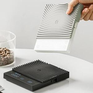 타임모어 블랙 미러 베이직 3 계량 플랫폼 커피음식주방 디지털 저울 블랙화이트 슬림하고 스마트한 경량