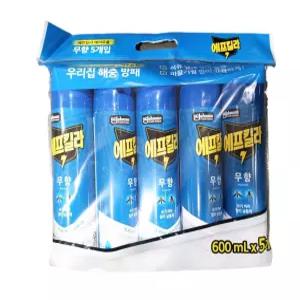 에프킬라 에어졸 수성 무향 600ml x 5개 코스트코