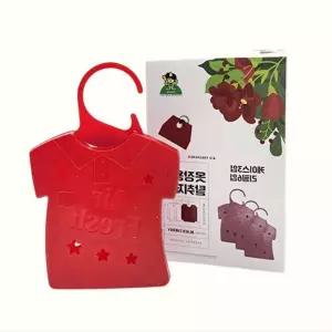 옷장용 탈취제 블랙체리향 옷걸이형 3개입 옷냄새제거 의류 방향제