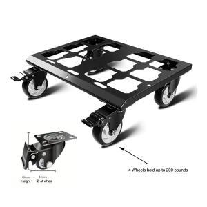 밀워키 팩아웃 공구함과 호환되는 헤비듀티 돌리,  탄소강 프레임, 실내용 소형 바퀴