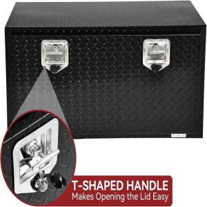 36인치 헤비듀티 언더바디 공구함, 알루미늄 다이아몬드 플레이트 트럭 수납 장비 및 보관함