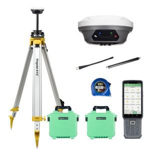 싱글라미니 공장  가격 1년 보증 15km IMU 1408 채널 GPS 수신기 RTK 베이스 로버