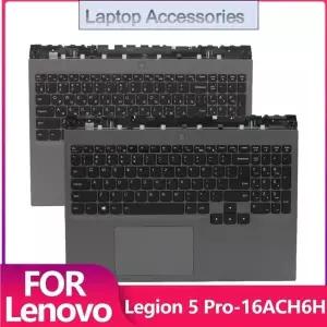 호환  레노버 리전 5 프로-16ACH6H 노트북 팜레스트 상단 커버 백라이트 키보드 포함 미국러시아어 새
