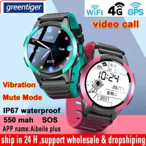 스마트워치 기존 4G 어린이 스마트 워치 GPS 트래커 WIFI LBS 화상 통화 SOS 진동 음소거 모드 IP67 방수