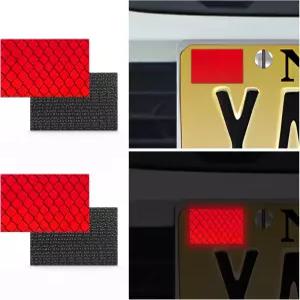 뉴저지 GDL 드라이버를 위한 2피스 반사 번호판 스티커 21세 미만 신규 및 특수 학습 허가증(밝은