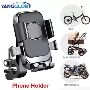 오토클리커 스마트폰 휴대폰 자동터치 택시지지기 자전거 전화 홀더 오토바이 고속 잠금 회전식 MTB 거치대