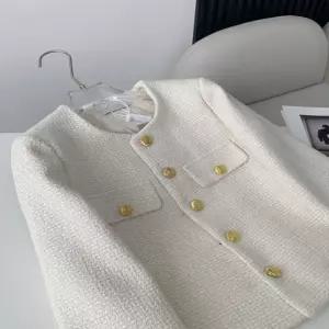 여성 봄 가을 4컬러 하객룩 페미닌 금장 트위드자켓