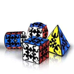 QiYi 기어 교육용 장난감 선물 퍼즐 큐브 피라미드/원통형 창의적인 모양의 실린더 구체 속도 매직 3x3