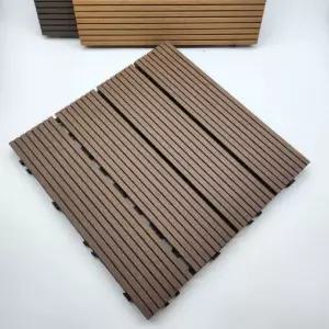 조립식 베란다 데크타일 바닥재 초코브라운