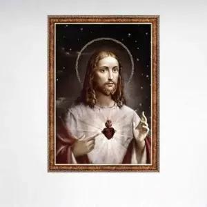 puzzle 1000피스 직소퍼즐 그리스도 야광 앤틱골드 액자세트