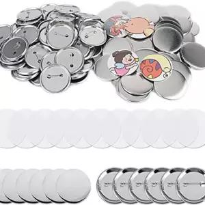 DIY핀버튼 재료 메탈 뱃지제작 58MM 원형핀버튼 뱃지 100p