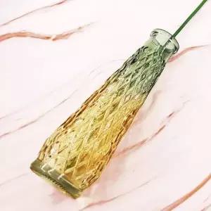 다이아몬드 화병 인테리어 꽃병 투톤 글라스 소품