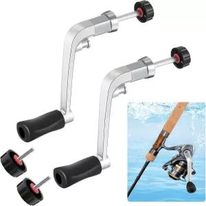 모닝로 낚시 릴 핸들 크랭크 회전 노브 전동 교체 그립 부품 중형 타입 1000-4000