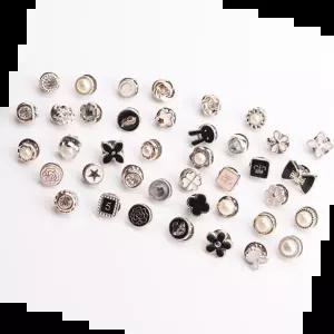 매너옷핀 오픈방지단추 브로치 옷고정 매너단추 10P DD-10910