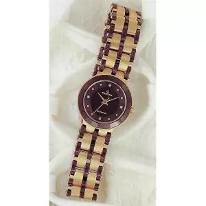 카리타스 고품격 천연 다이아몬드 지르코늄 사파이어 여성 선물 명품 예물 고급 원형 금장 메탈 손목 시계 / C180F 