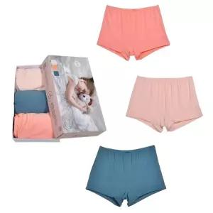 초등 어린이 여아 무지 사각 드로즈 팬티 3매 주니어