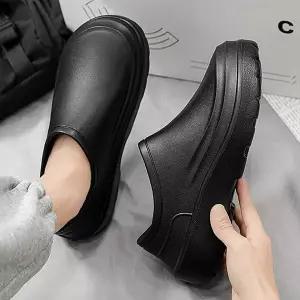 캐주얼 방수 스니커즈 남성용 레인슈즈 데일리 신발