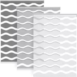 라즈블라인드 실내 창문용 드릴 무선 얼룩말 없음 낮과 밤을 위한 이중 레이어 조명 제어 롤러 그늘막